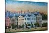 Victorian Houses - Seven Sisters San Francisco-Markus Bleichner-Stretched Canvas