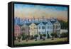 Victorian Houses - Seven Sisters San Francisco-Markus Bleichner-Framed Stretched Canvas