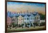 Victorian Houses - Seven Sisters San Francisco-Markus Bleichner-Framed Art Print