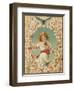 Victorian Illustration of Girl Surrounded by Flowers-null-Framed Giclee Print