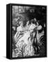 Victorian Ladies at Tea Luncheon-null-Framed Stretched Canvas
