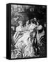 Victorian Ladies at Tea Luncheon-null-Framed Stretched Canvas