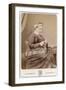 Victorian Lady Knitting-null-Framed Photographic Print