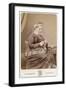 Victorian Lady Knitting-null-Framed Photographic Print