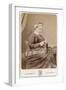 Victorian Lady Knitting-null-Framed Photographic Print