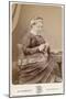 Victorian Lady Knitting-null-Mounted Photographic Print