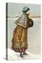 Victorian Lady with Ice Skates-null-Stretched Canvas
