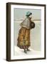 Victorian Lady with Ice Skates-null-Framed Art Print