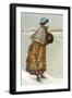 Victorian Lady with Ice Skates-null-Framed Art Print