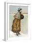 Victorian Lady with Ice Skates-null-Framed Art Print