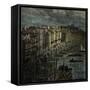 Victorian London Bridge-Gustave Dore-Framed Stretched Canvas