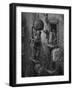 Victorian London warehouse-Gustave Dore-Framed Giclee Print