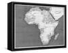 Victorian Map of Africa-null-Framed Stretched Canvas