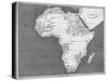 Victorian Map of Africa-null-Stretched Canvas