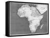 Victorian Map of Africa-null-Framed Stretched Canvas