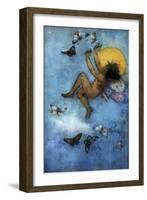 Victorian Moon Fairy-Vintage Apple Collection-Framed Giclee Print