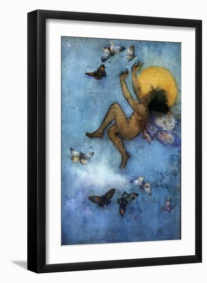 Victorian Moon Fairy-Vintage Apple Collection-Framed Giclee Print