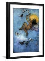 Victorian Moon Fairy-Vintage Apple Collection-Framed Giclee Print