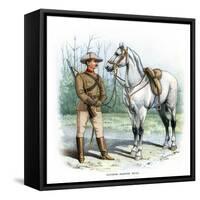 Victorian Mounted Rifles, C1890-H Bunnett-Framed Stretched Canvas