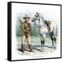 Victorian Mounted Rifles, C1890-H Bunnett-Framed Stretched Canvas