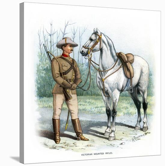 Victorian Mounted Rifles, C1890-H Bunnett-Stretched Canvas