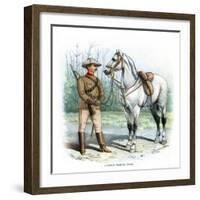 Victorian Mounted Rifles, C1890-H Bunnett-Framed Giclee Print