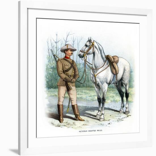 Victorian Mounted Rifles, C1890-H Bunnett-Framed Giclee Print