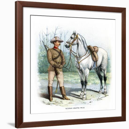 Victorian Mounted Rifles, C1890-H Bunnett-Framed Giclee Print