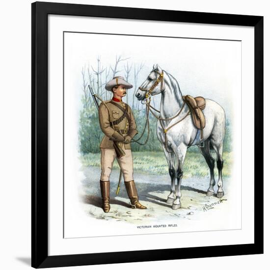 Victorian Mounted Rifles, C1890-H Bunnett-Framed Giclee Print