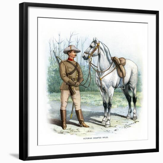 Victorian Mounted Rifles, C1890-H Bunnett-Framed Giclee Print