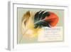 Victorian Multi-Colored Feather-null-Framed Art Print