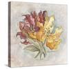 Victorian Panel-Lilies-Peggy Abrams-Stretched Canvas