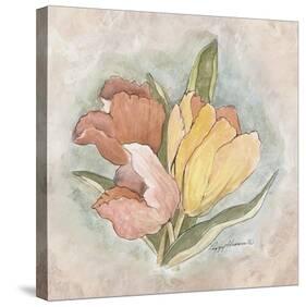 Victorian Panel-Tulips-Peggy Abrams-Stretched Canvas