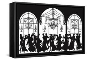 Victorian Party-Milovelen-Framed Stretched Canvas