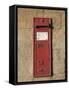 Victorian Post Box, Stanway Village. the Cotswolds, Gloucestershire, England, United Kingdom-David Hughes-Framed Stretched Canvas