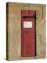 Victorian Post Box, Stanway Village. the Cotswolds, Gloucestershire, England, United Kingdom-David Hughes-Stretched Canvas