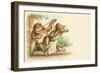 Victorian Postcard of Monkey Musicians-null-Framed Giclee Print