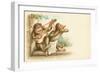 Victorian Postcard of Monkey Musicians-null-Framed Giclee Print