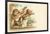Victorian Postcard of Monkey Musicians-null-Framed Giclee Print