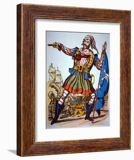 Victorian Presentation of a Pirate-null-Framed Giclee Print