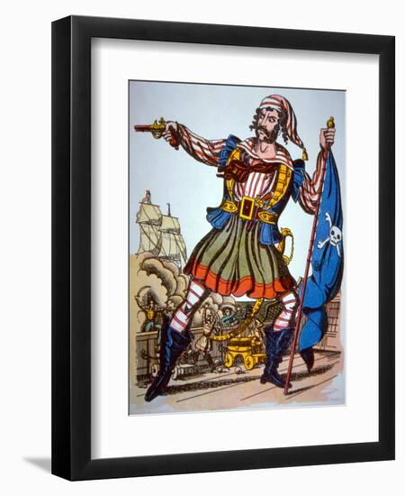 Victorian Presentation of a Pirate-null-Framed Giclee Print