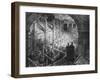 Victorian Print of View over London Roof-Tops-null-Framed Giclee Print