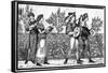 Victorian Reconstruction of Medieval Music Making-null-Framed Stretched Canvas