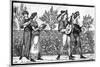 Victorian Reconstruction of Medieval Music Making-null-Mounted Premium Giclee Print