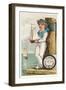 Victorian Sailor Boy with Toy Boat-null-Framed Art Print