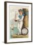 Victorian Sailor Boy with Toy Boat-null-Framed Art Print