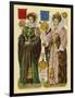 Victorian Scrap: Queen Mary I, Queen Elizabeth I-English School-Framed Giclee Print