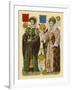 Victorian Scrap: Queen Mary I, Queen Elizabeth I-English School-Framed Giclee Print