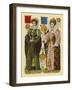 Victorian Scrap: Queen Mary I, Queen Elizabeth I-English School-Framed Giclee Print