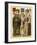 Victorian Scrap: Queen Mary I, Queen Elizabeth I-English School-Framed Giclee Print